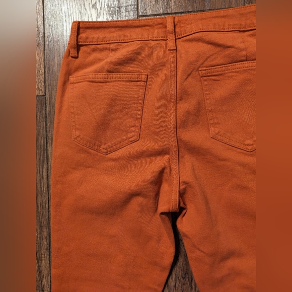 Just USA Women's High Rise Slim Straight Leg Jeans AB182 Rust Size 29 / 8 NWT! - Picture 15 of 16